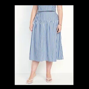 NWT Old Navy Dropped-Waist Midi Skirt